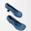 Toy pump in denim Washed Denim Toy pump in denim Washed Denim