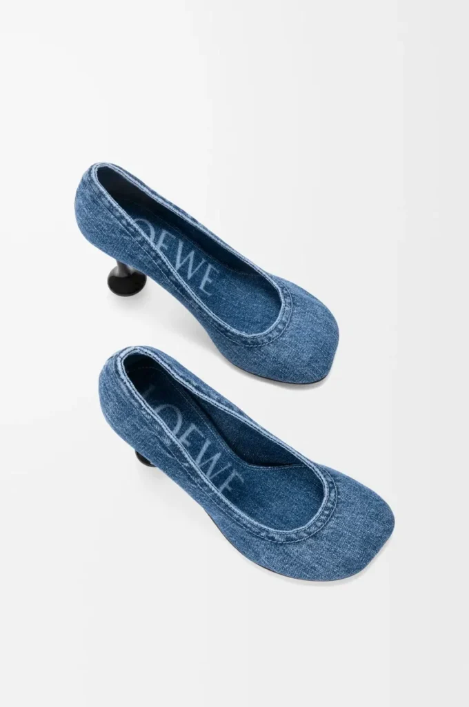 Toy pump in denim Washed Denim Toy pump in denim Washed Denim