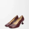 Toy pump in goatskin Burgundy Toy pump in goatskin Burgundy
