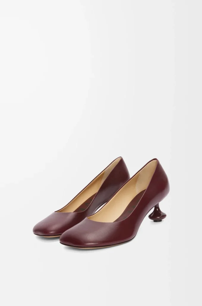 Toy pump in goatskin Burgundy Toy pump in goatskin Burgundy