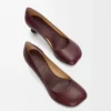 Toy pump in goatskin Burgundy Toy pump in goatskin Burgundy