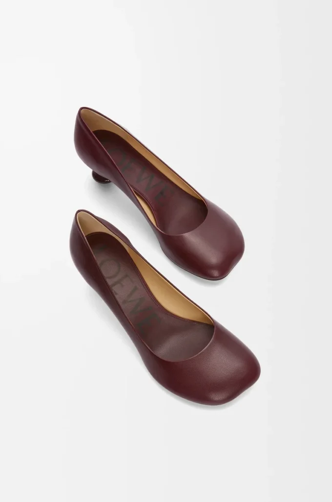Toy pump in goatskin Burgundy Toy pump in goatskin Burgundy