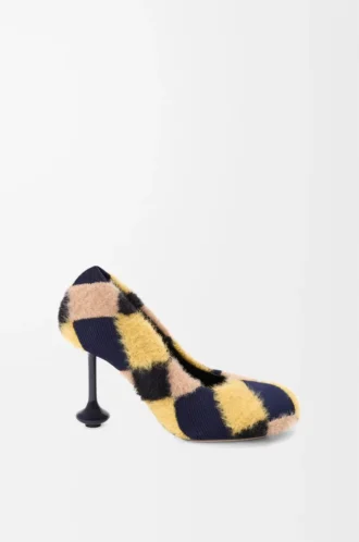 Toy pump in jacquard knit Multicolor Deep Navy