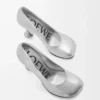 Toy pump in laminated lambskin Silver Toy pump in laminated lambskin Silver