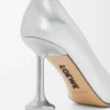 Toy pump in laminated lambskin Silver Toy pump in laminated lambskin Silver