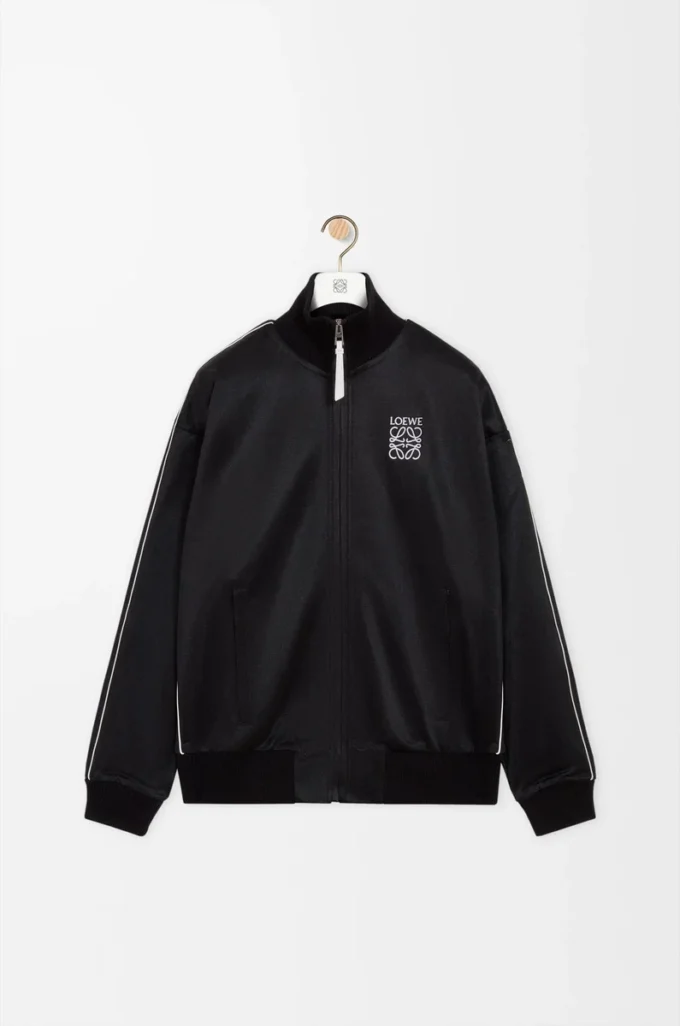 Tracksuit jacket in technical jersey Black