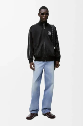 Tracksuit jacket in technical jersey Black