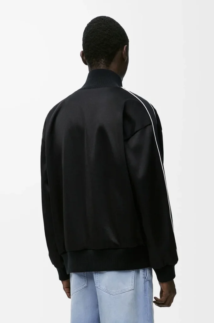 Tracksuit jacket in technical jersey Black