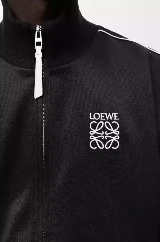 Tracksuit jacket in technical jersey Black