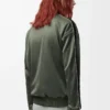 Tracksuit jacket in technical jersey Khaki Green Tracksuit jacket in technical jersey Khaki Green
