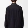 Tracksuit jacket in wool Navy/Grey