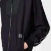 Tracksuit jacket in wool Navy/Grey
