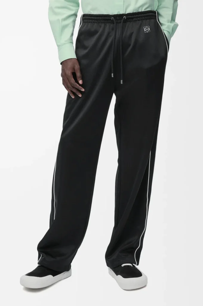 Tracksuit trousers in technical jersey Black