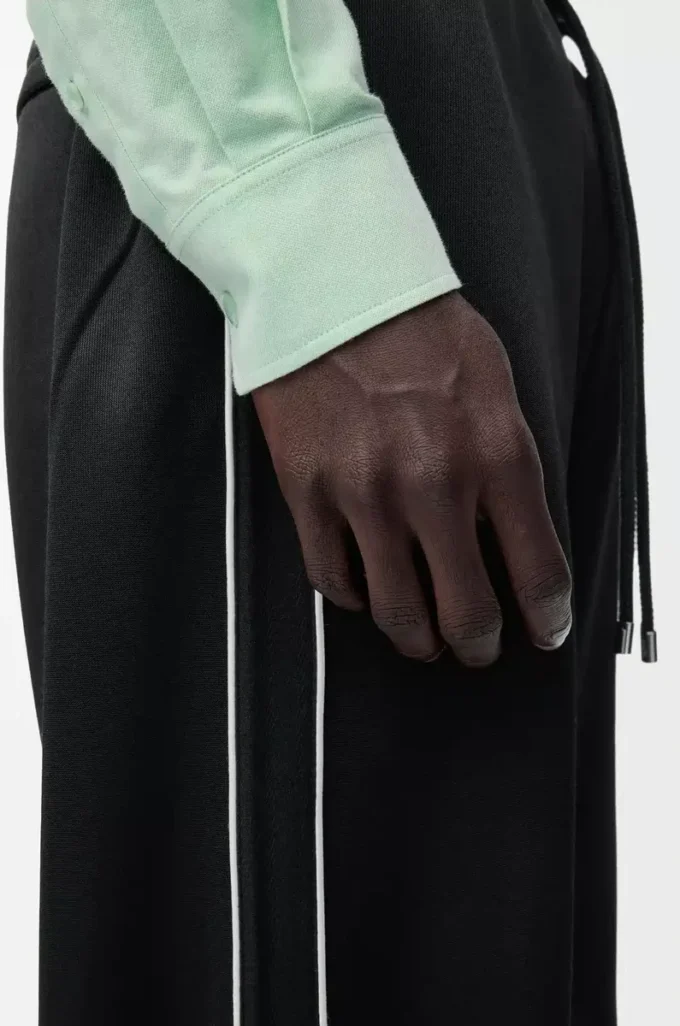 Tracksuit trousers in technical jersey Black