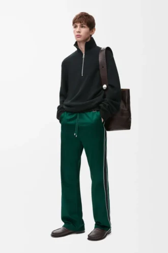Tracksuit trousers in technical jersey Dark Green