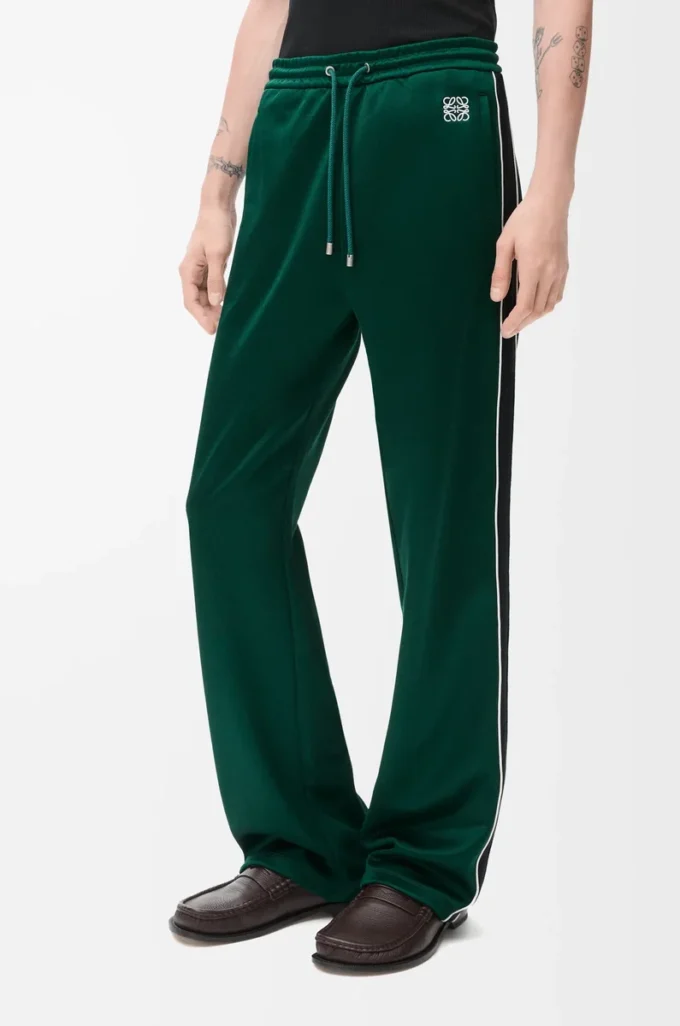 Tracksuit trousers in technical jersey Dark Green Tracksuit trousers in technical jersey Dark Green