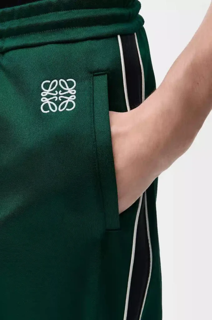 Tracksuit trousers in technical jersey Dark Green Tracksuit trousers in technical jersey Dark Green