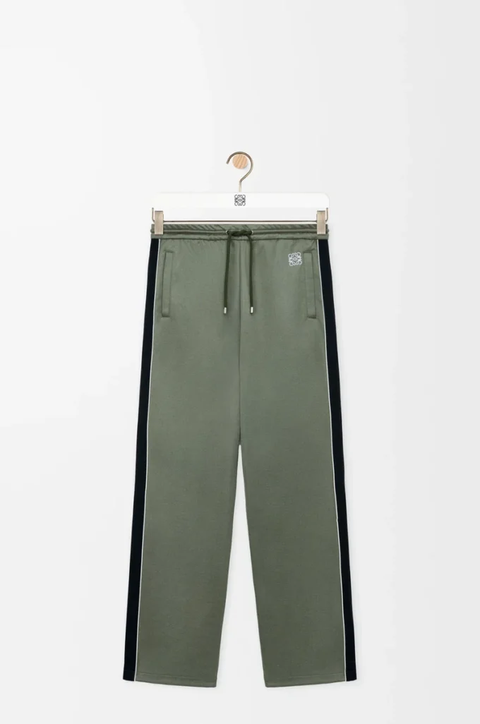 Tracksuit trousers in technical jersey Khaki Green Tracksuit trousers in technical jersey Khaki Green