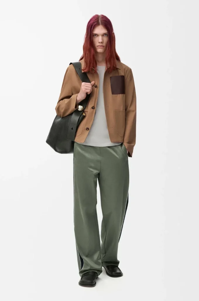 Tracksuit trousers in technical jersey Khaki Green Tracksuit trousers in technical jersey Khaki Green