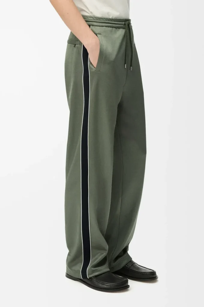 Tracksuit trousers in technical jersey Khaki Green Tracksuit trousers in technical jersey Khaki Green