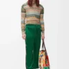 Tracksuit trousers in technical jersey Pop Green