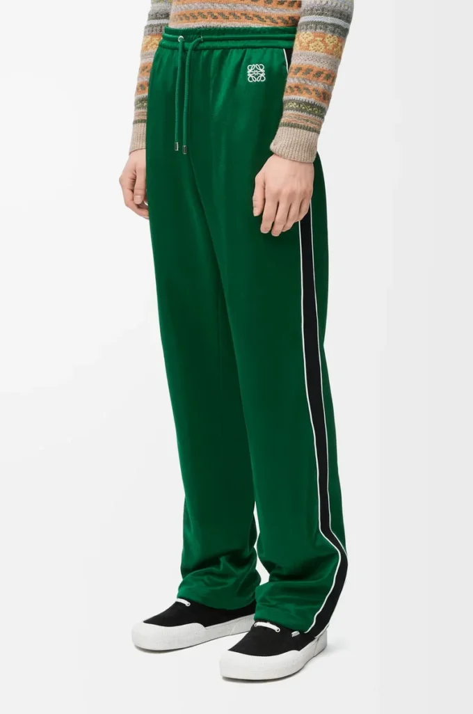 Tracksuit trousers in technical jersey Pop Green