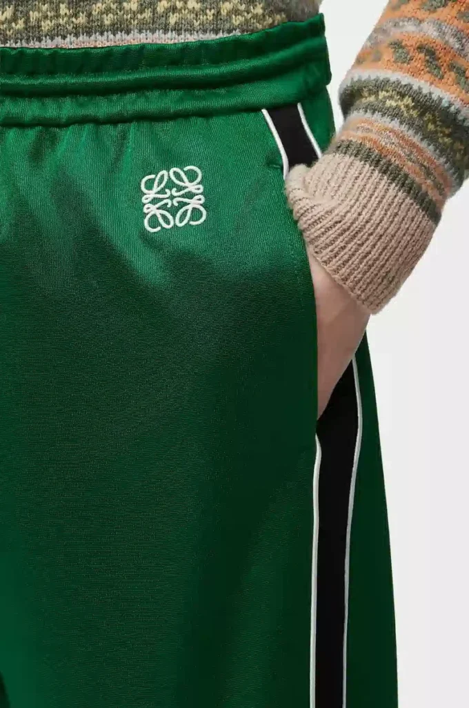 Tracksuit trousers in technical jersey Pop Green