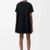 Trapeze dress in cotton blend Black Trapeze dress in cotton blend Black