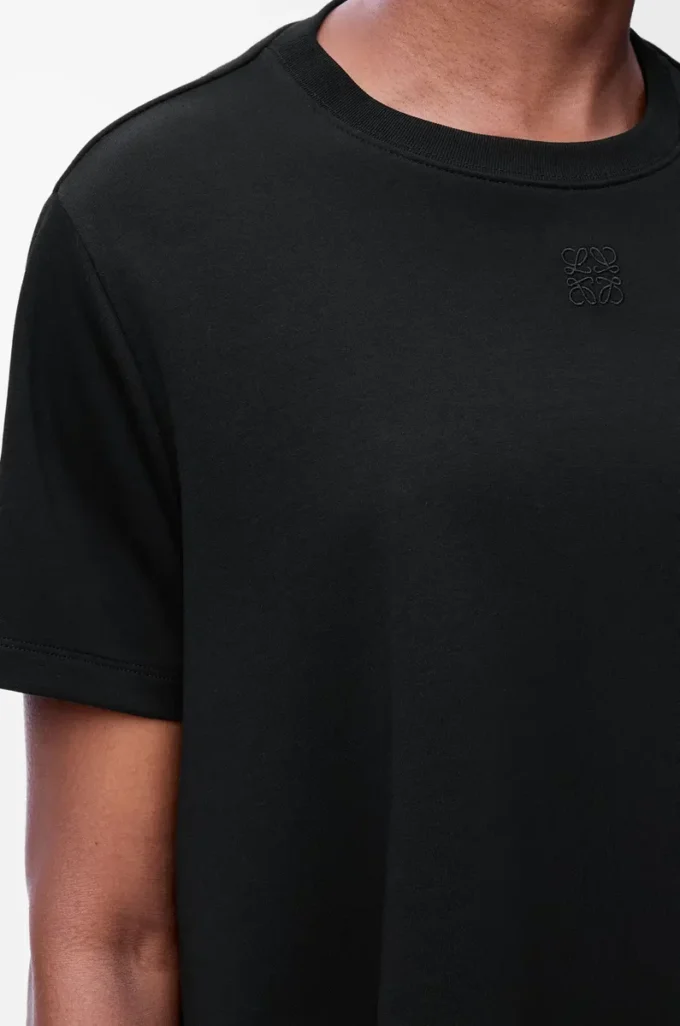 Trapeze dress in cotton blend Black Trapeze dress in cotton blend Black