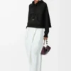 Trapeze hoodie in cotton blend Black