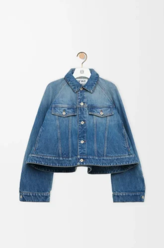 Trapeze jacket in denim Denim Blue