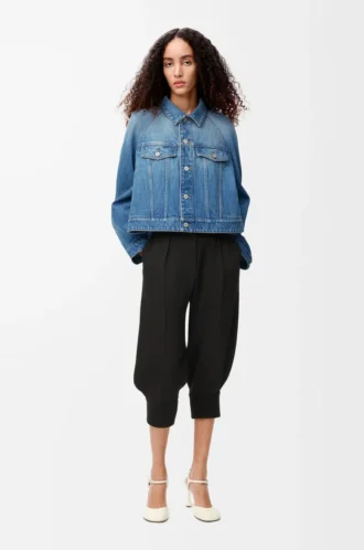 Trapeze jacket in denim Denim Blue