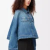 Trapeze jacket in denim Denim Blue Trapeze jacket in denim Denim Blue