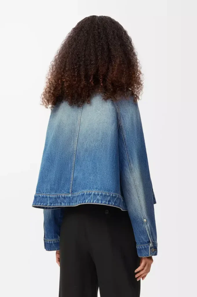 Trapeze jacket in denim Denim Blue Trapeze jacket in denim Denim Blue