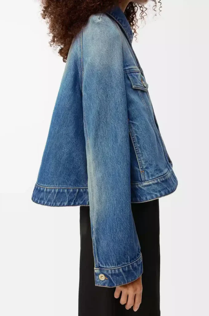 Trapeze jacket in denim Denim Blue Trapeze jacket in denim Denim Blue