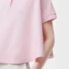 Trapeze polo in cotton Light Pink Trapeze polo in cotton Light Pink