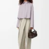Trapeze shirt in cotton Lilac Trapeze shirt in cotton Lilac