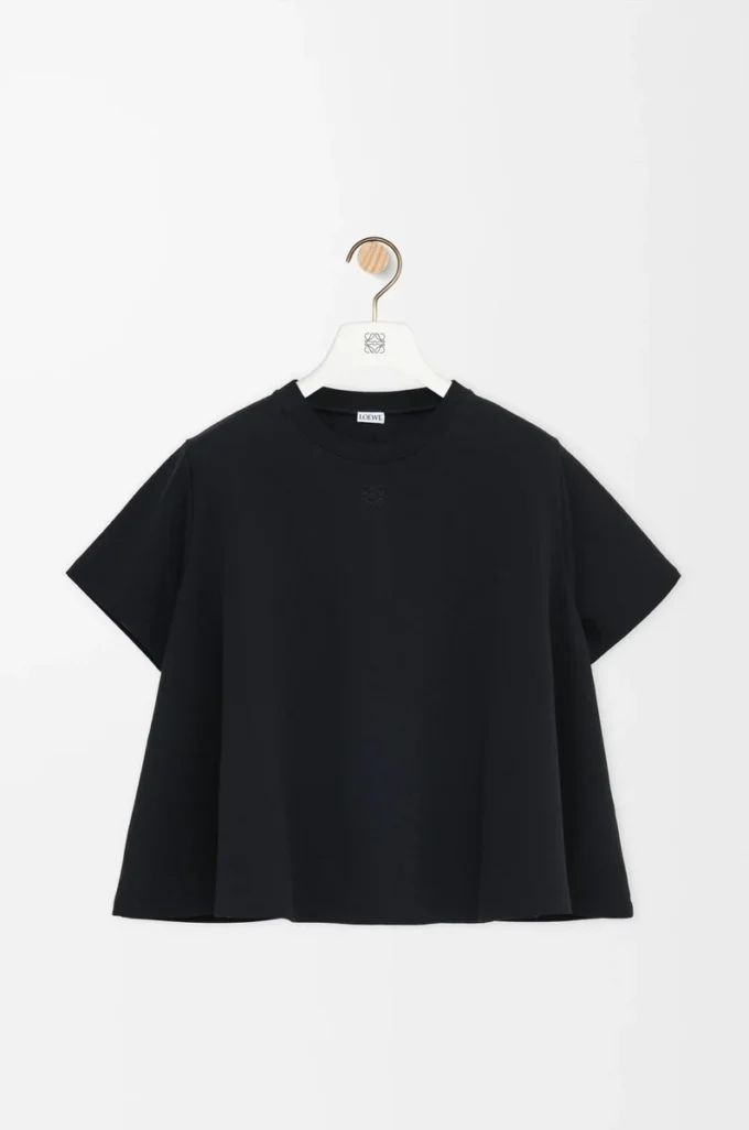 Trapeze top in cotton blend Black Trapeze top in cotton blend Black