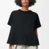 Trapeze top in cotton blend Black Trapeze top in cotton blend Black
