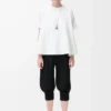 Trapeze top in cotton blend White Trapeze top in cotton blend White