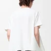 Trapeze top in cotton blend White Trapeze top in cotton blend White