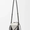 Treasure Bako bucket in canvas jacquard and calfskin Natural/Black Treasure Bako bucket in canvas jacquard and calfskin Natural/Black