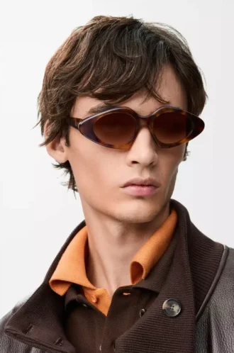 Triangle Slim sunglasses Havana