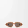 Triangle Slim sunglasses Milky Caramel Triangle Slim sunglasses Milky Caramel