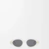 Triangle Slim sunglasses Milky Ivory Triangle Slim sunglasses Milky Ivory