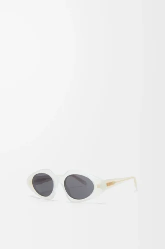 Triangle Slim sunglasses Milky Ivory