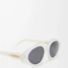 Triangle Slim sunglasses Milky Ivory Triangle Slim sunglasses Milky Ivory
