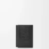 Trifold wallet in satin calfskin Black Trifold wallet in satin calfskin Black