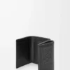 Trifold wallet in satin calfskin Black Trifold wallet in satin calfskin Black