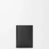 Trifold wallet in satin calfskin Black Trifold wallet in satin calfskin Black